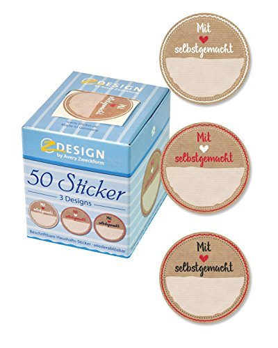 AVERY Zweckform ZDesign Sticker auf Rolle "Selbst gemacht"