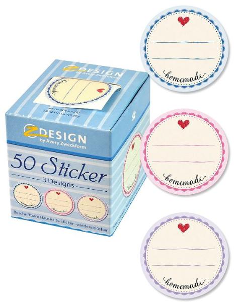 AVERY Zweckform ZDesign Sticker auf Rolle "Homemade"