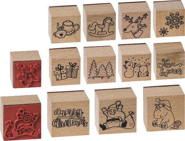 HEYDA Stempelset Christmas / Weihnachten 11 Stempel