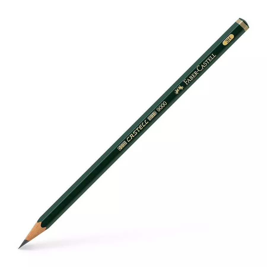 FABER-CASTELL Bleistift CASTELL 9000, H�rtegrad: 3H
