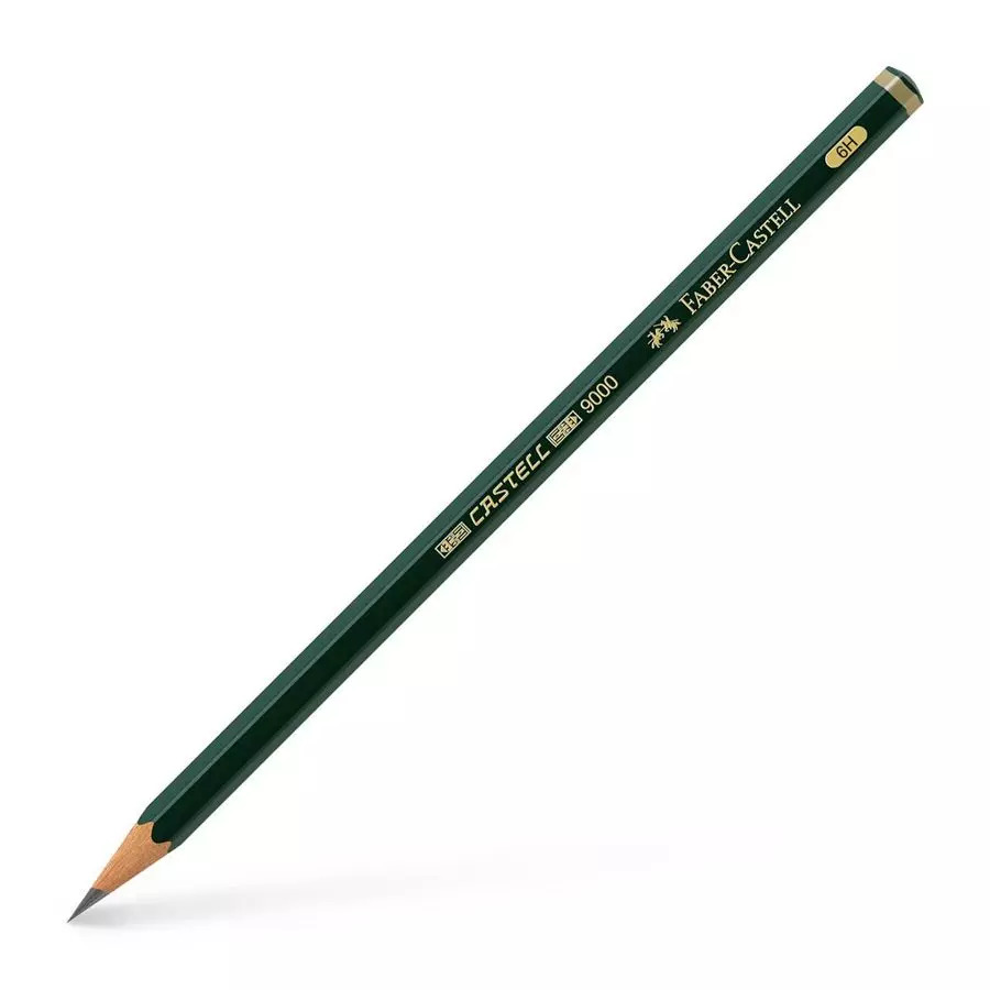 FABER-CASTELL Bleistift CASTELL 9000, H�rtegrad: 6H