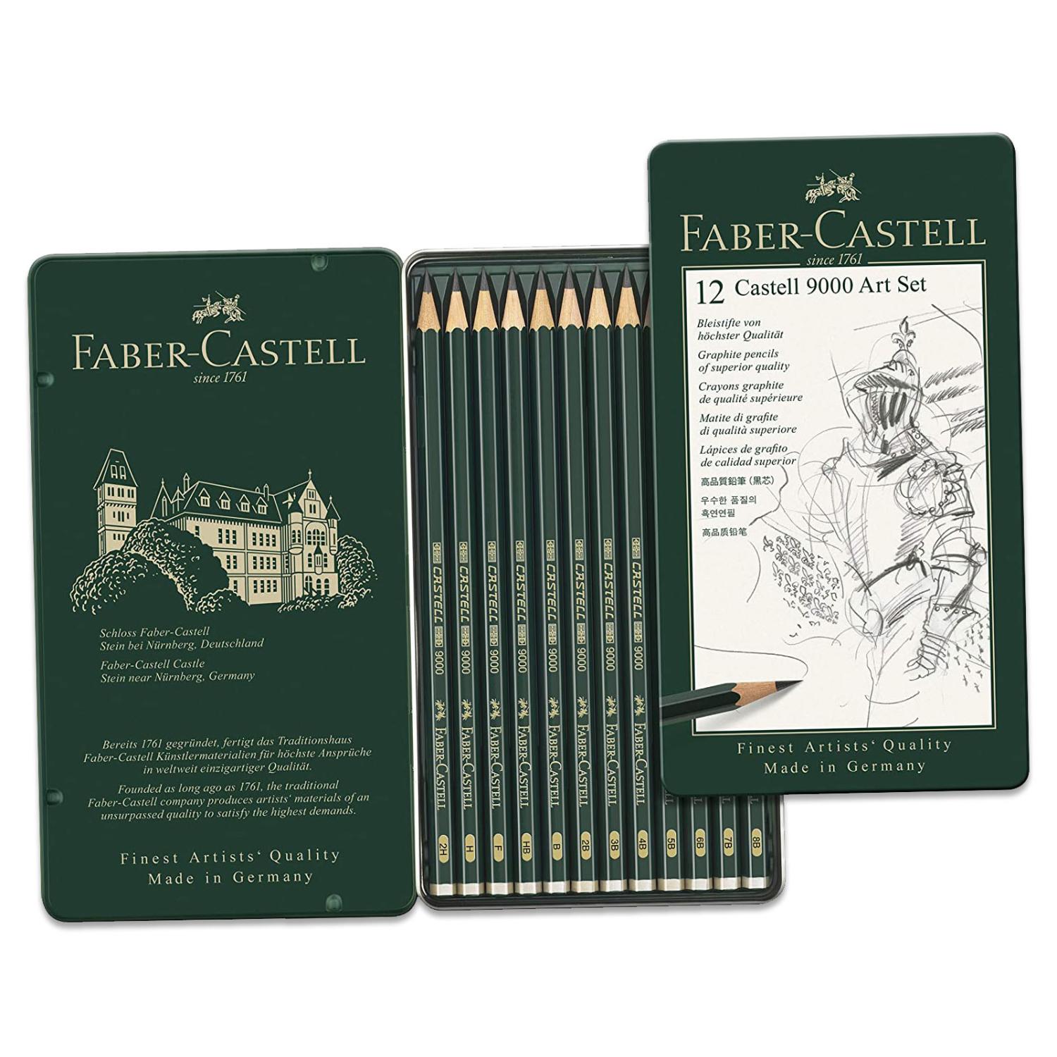 FABER-CASTELL Bleistift CASTELL 9000, 12er Art Set