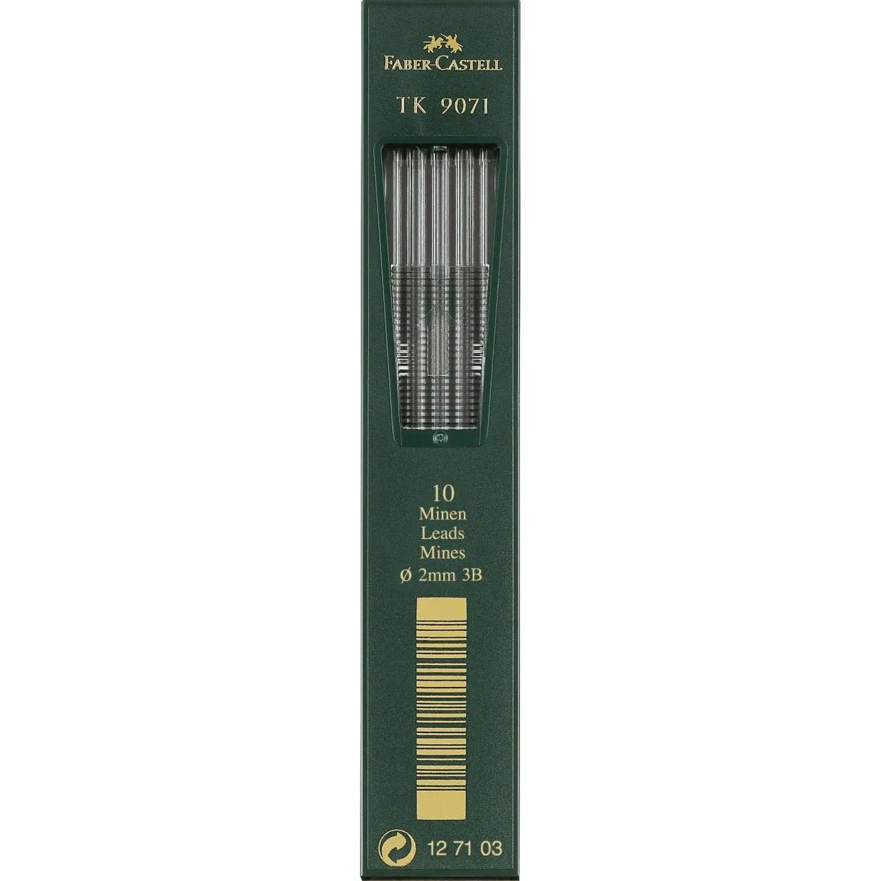 FABER-CASTELL TK-Minen 9071, tiefschwarz, H�rtegrad: 3B