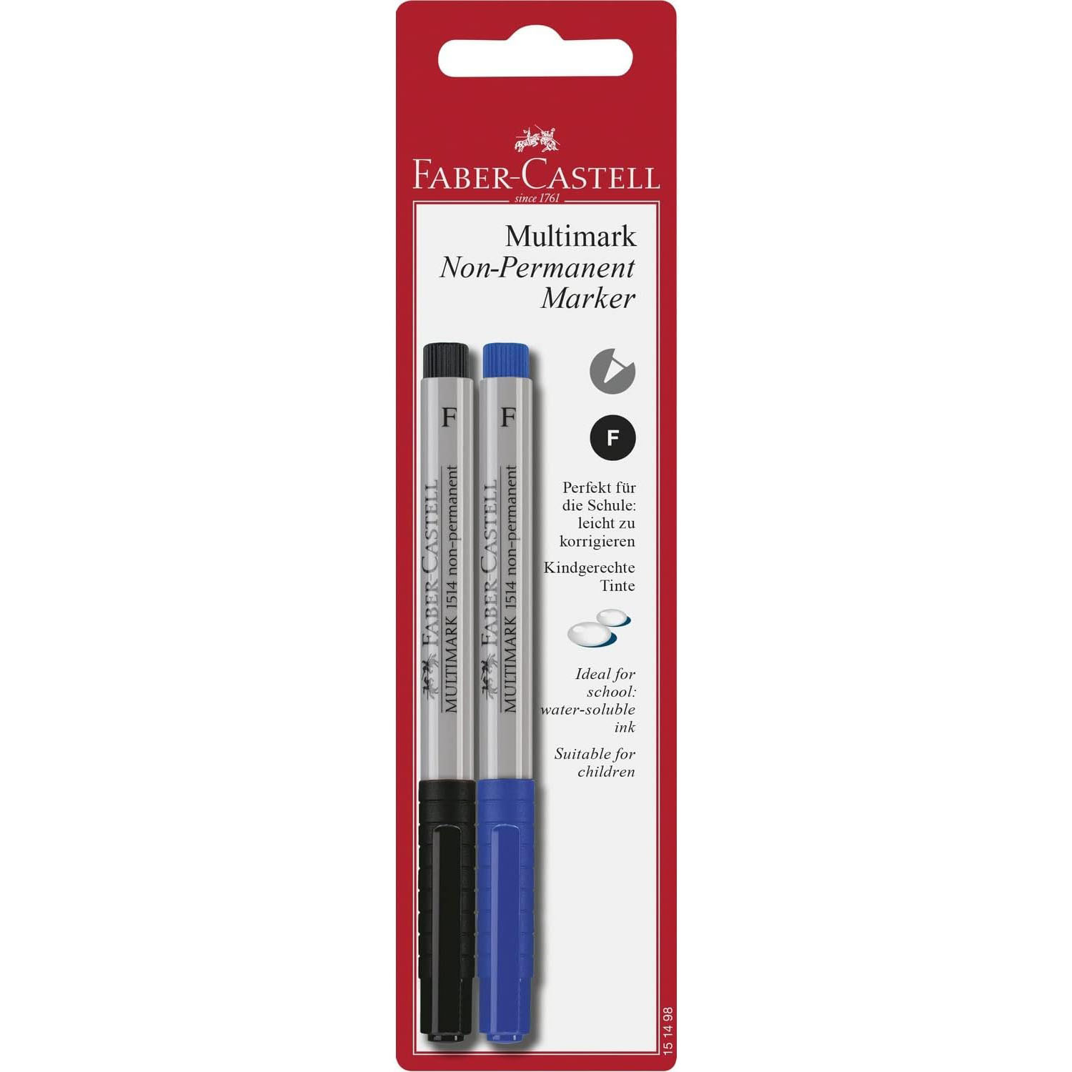 FABER CASTELL Folienstift Overheadstift 2ST wasserl�slich