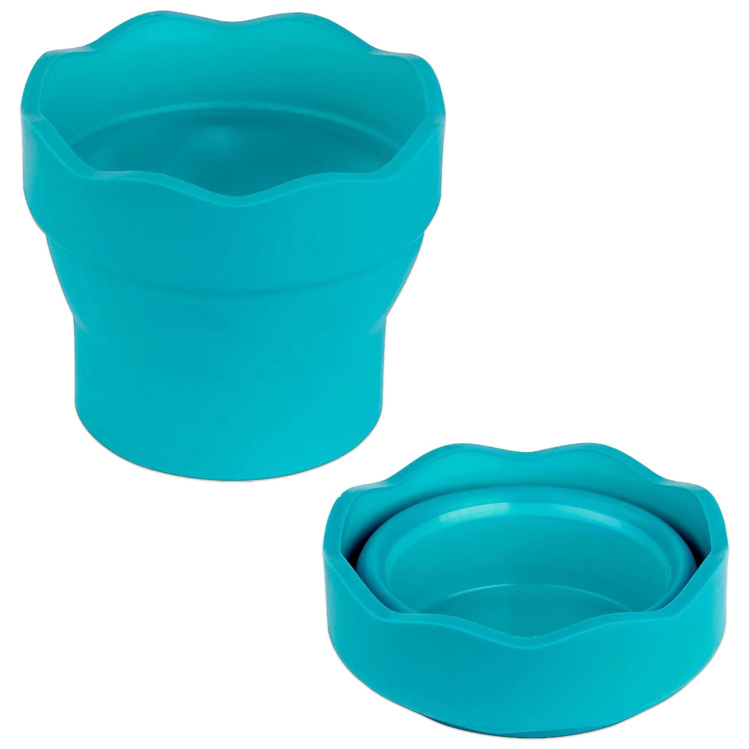 FABER-CASTELL Wasserbecher CLIC & GO, t�rkis