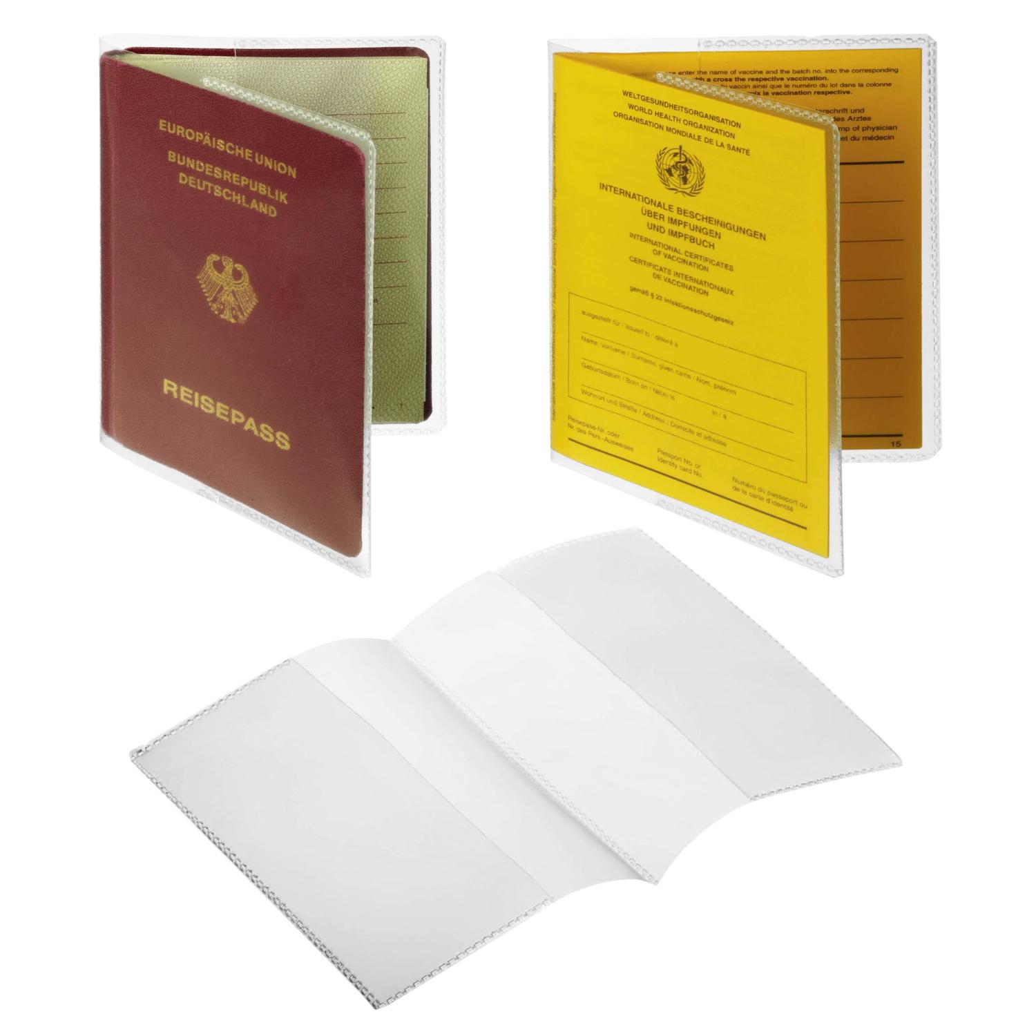 10x DURABLE Impfpassh�lle 196 x 134 mm transparent 2139-19