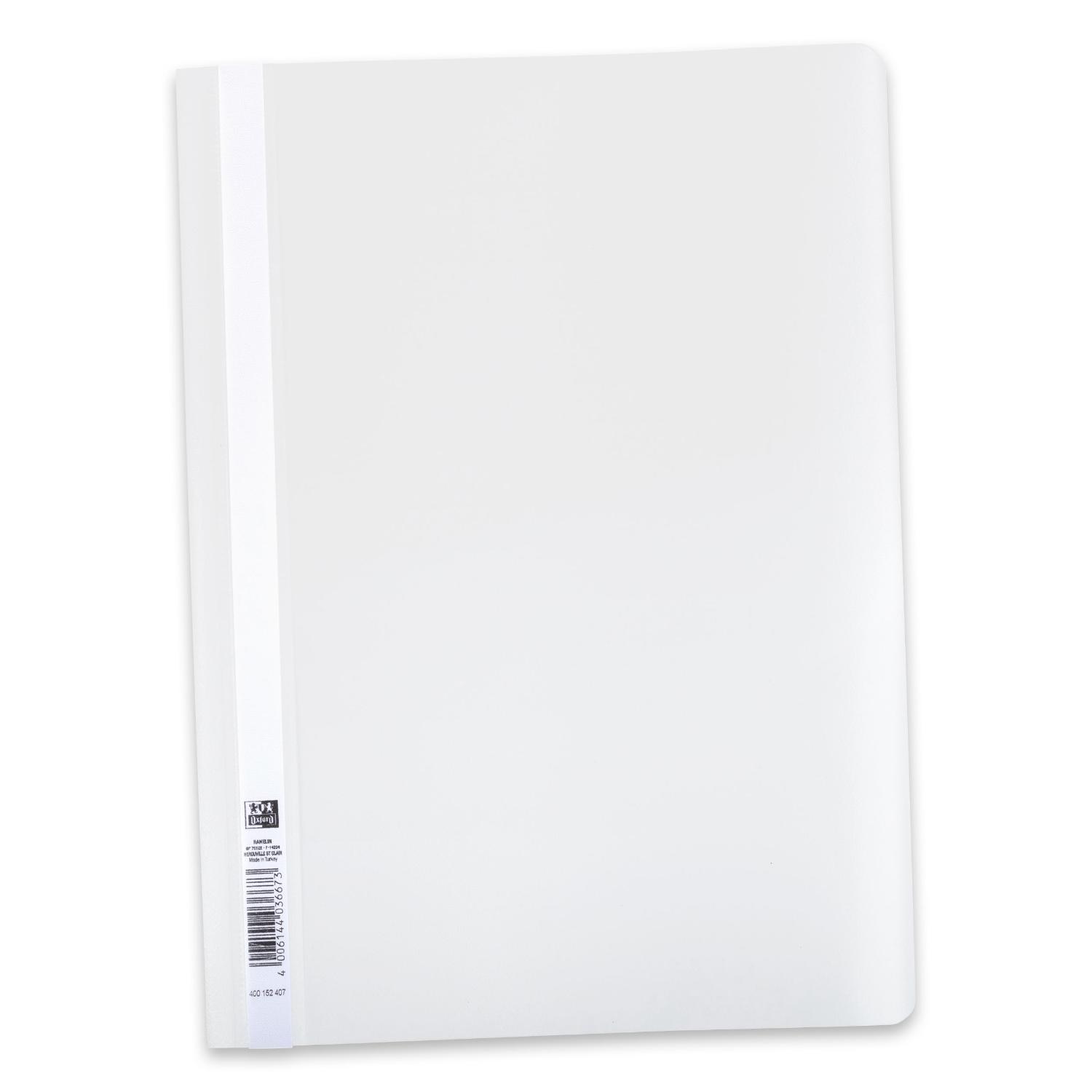 Oxford Schnellhefter, DIN A4, PP, wei�