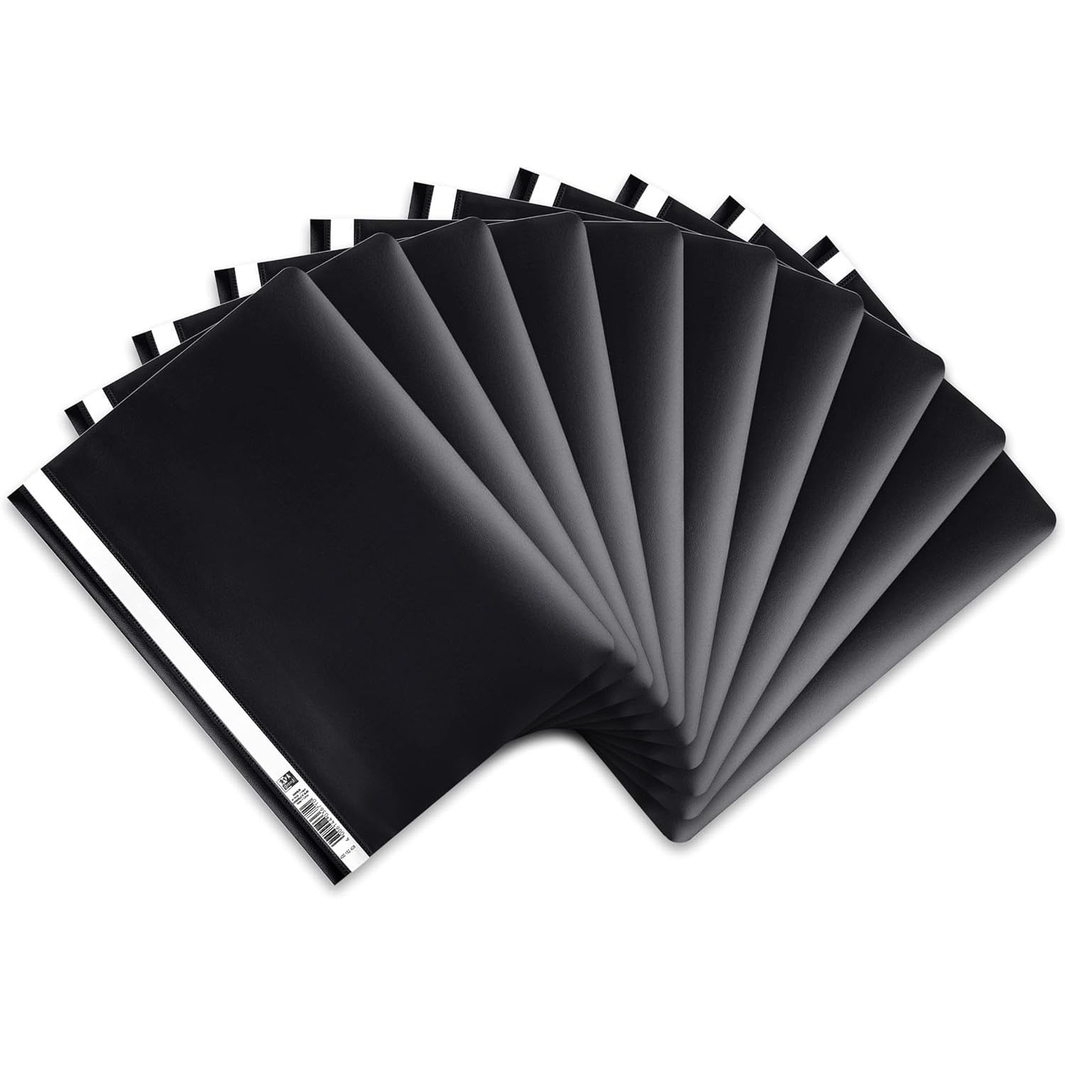 10x Oxford Schnellhefter, DIN A4, PP, schwarz
