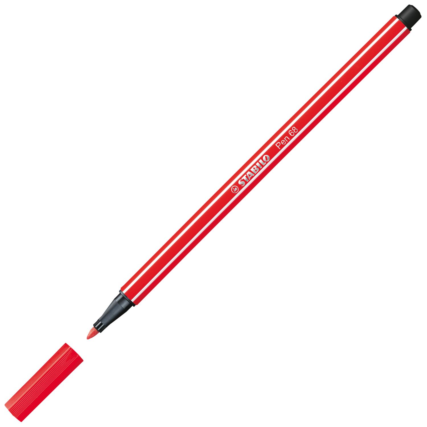 STABILO Fasermaler Pen 68, Strichstärke: 1,0 mm, karminrot