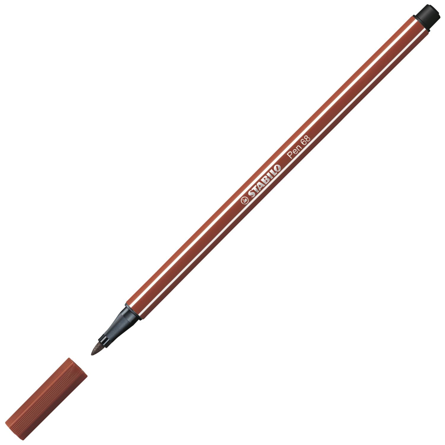 STABILO Fasermaler Pen 68, Strichstärke: 1,0 mm, siena