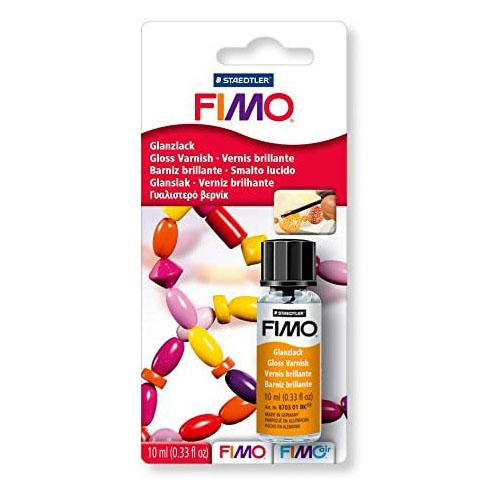 FIMO Glanzlack, 10 ml im Gl�schen, Pinsel im Deckel
