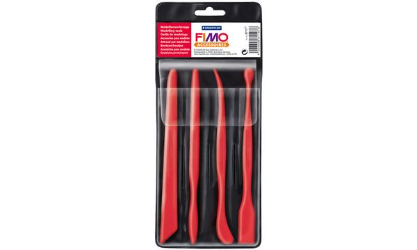 FIMO Modellier-Werkzeug, 4 verschiedene Modellierst�be