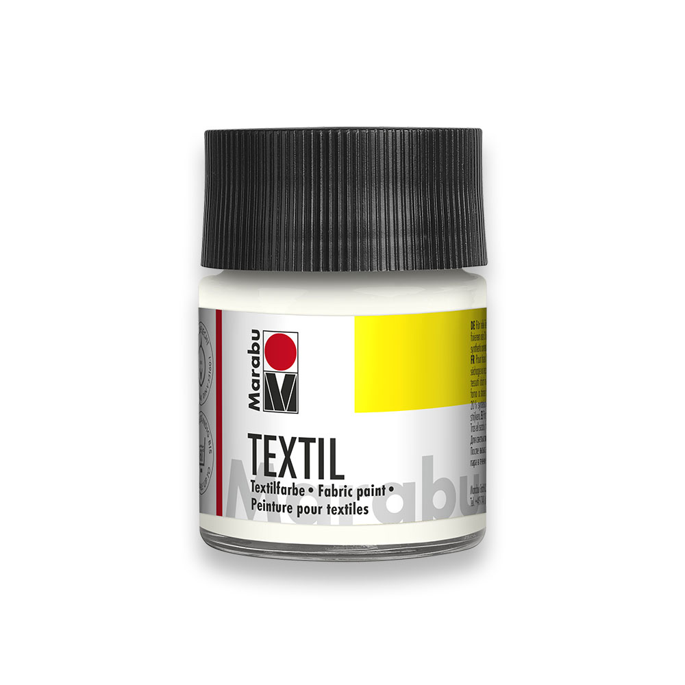 Marabu Textilfarbe "Textil", wei�, 50 ml, im Glas