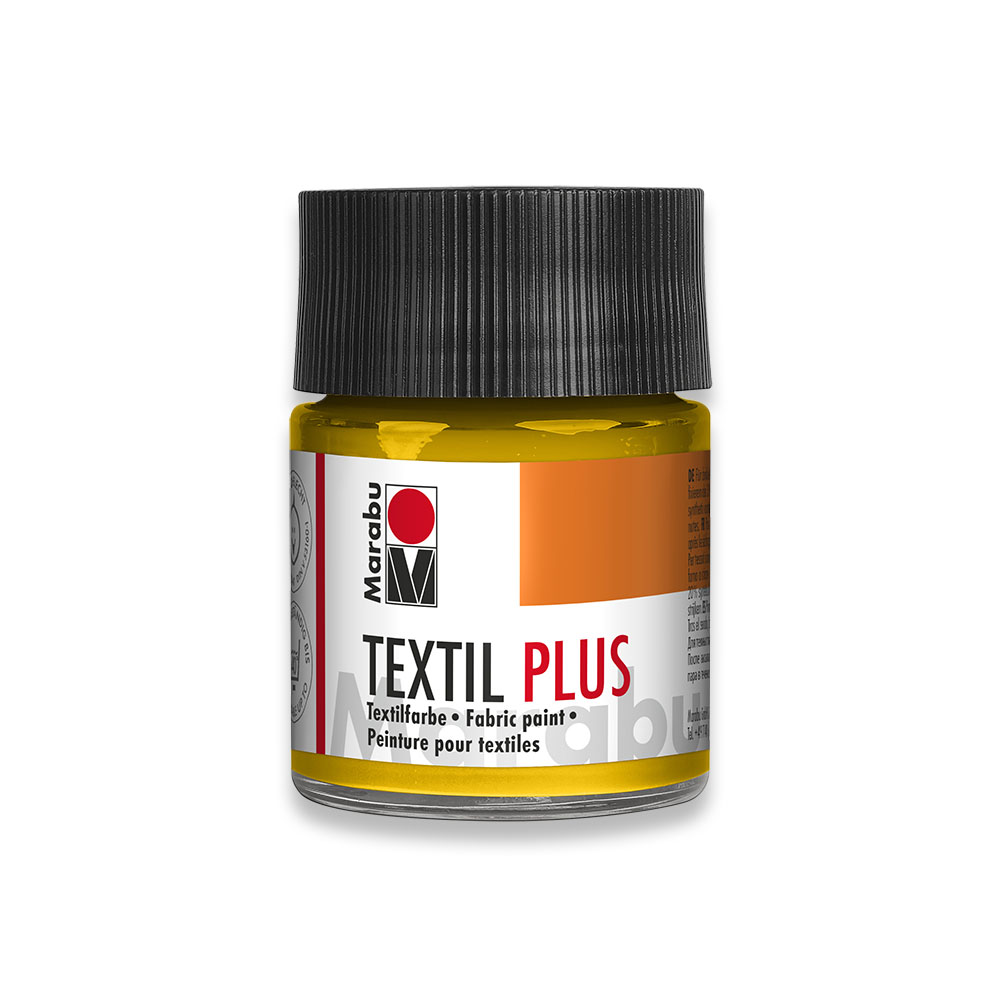 Marabu Stoffmalfarbe Textil plus, 50 ml, mittelgelb 021