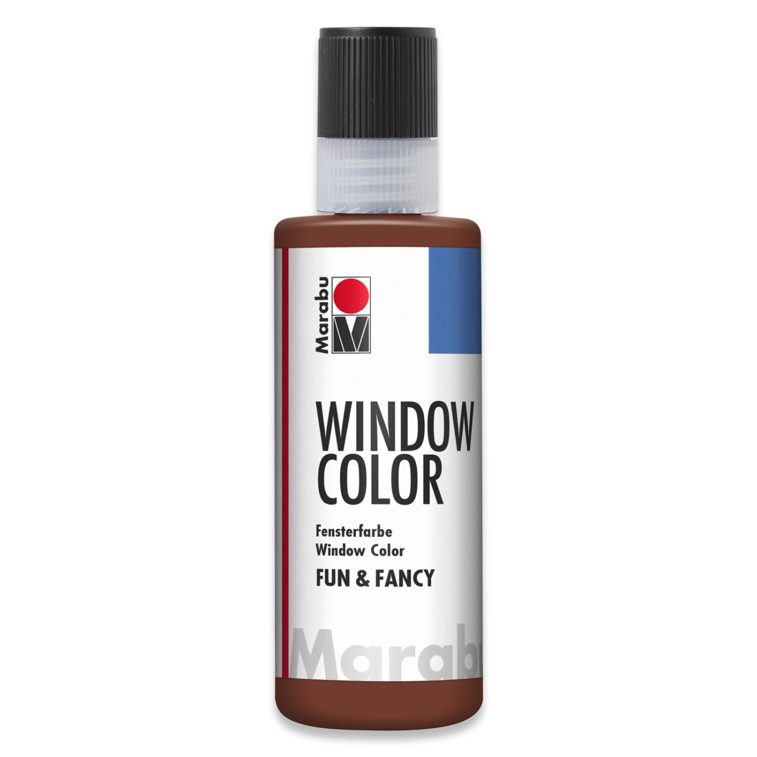 Marabu Window Color fun & fancy, 80 ml, mittelbraun