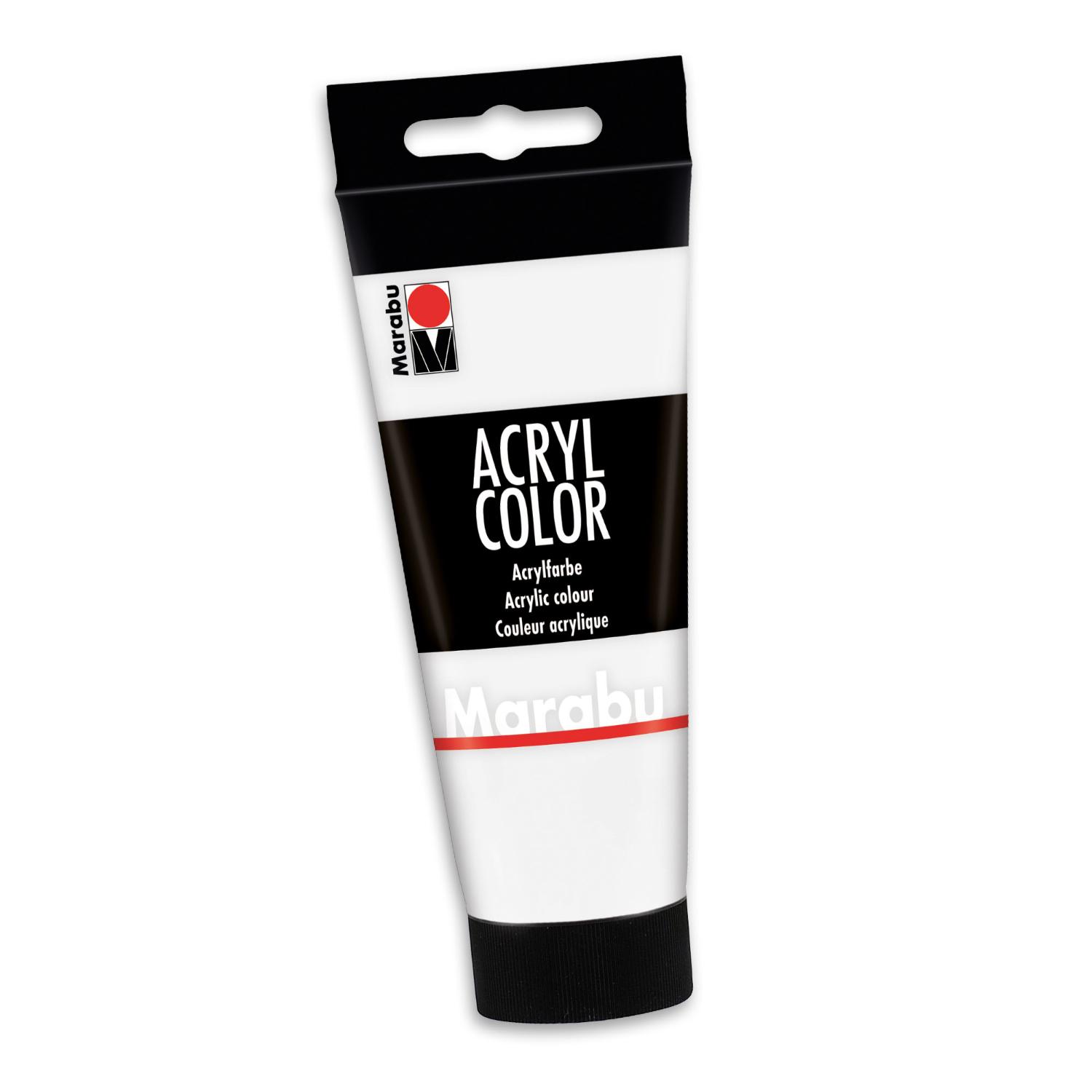 Marabu Acrylfarbe Acryl Color, 100 ml, wei 070