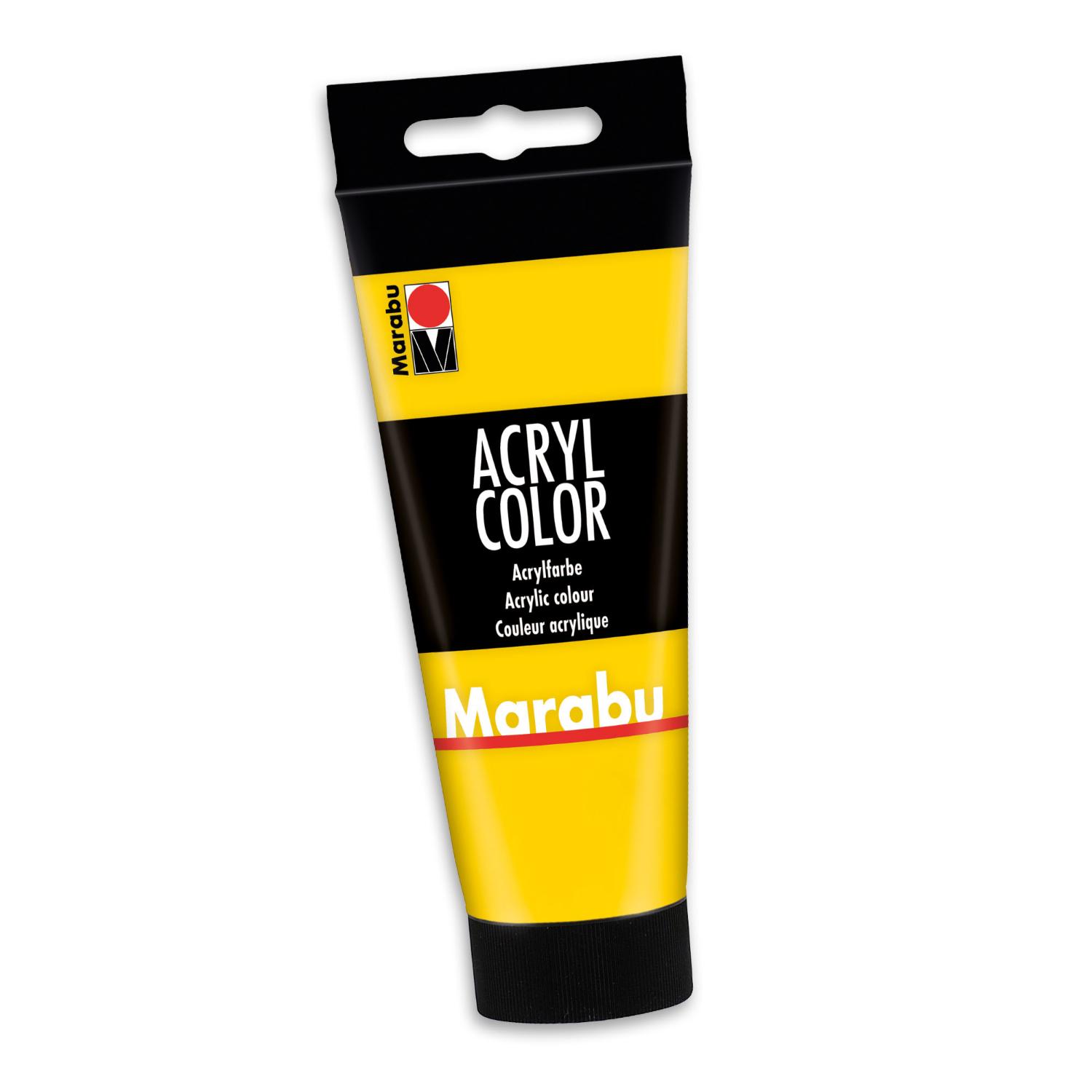 Marabu Acrylfarbe Acryl Color, 100 ml, gelb 019
