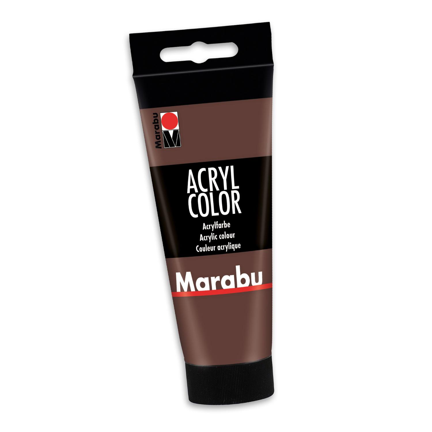 Marabu Acrylfarbe Acryl Color, 100 ml, mittelbraun 040