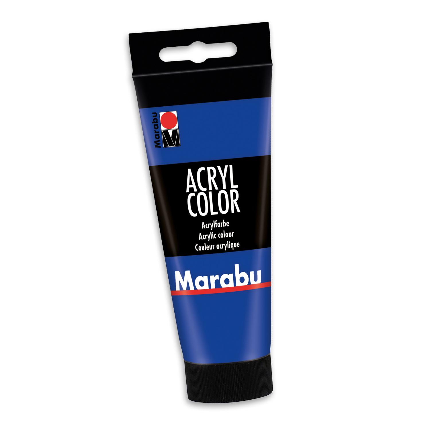 Marabu Acrylfarbe Acryl Color, 100 ml, ultramarinblau du...
