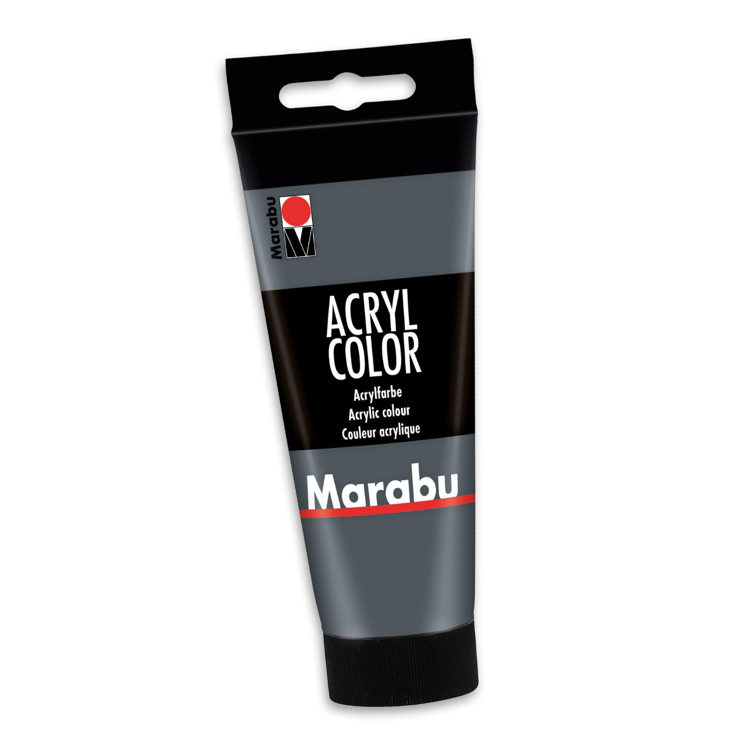 Marabu Acrylfarbe Acryl Color, 100 ml, dunkelgrau 079