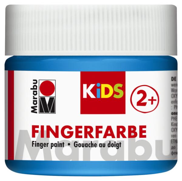Fingerfarbe Marabu KiDS Blau 100ml in Dose pastose Farbe...
