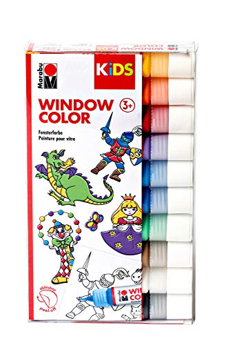 Marabu KiDS Window Color, 10er Set, farbig sortiert