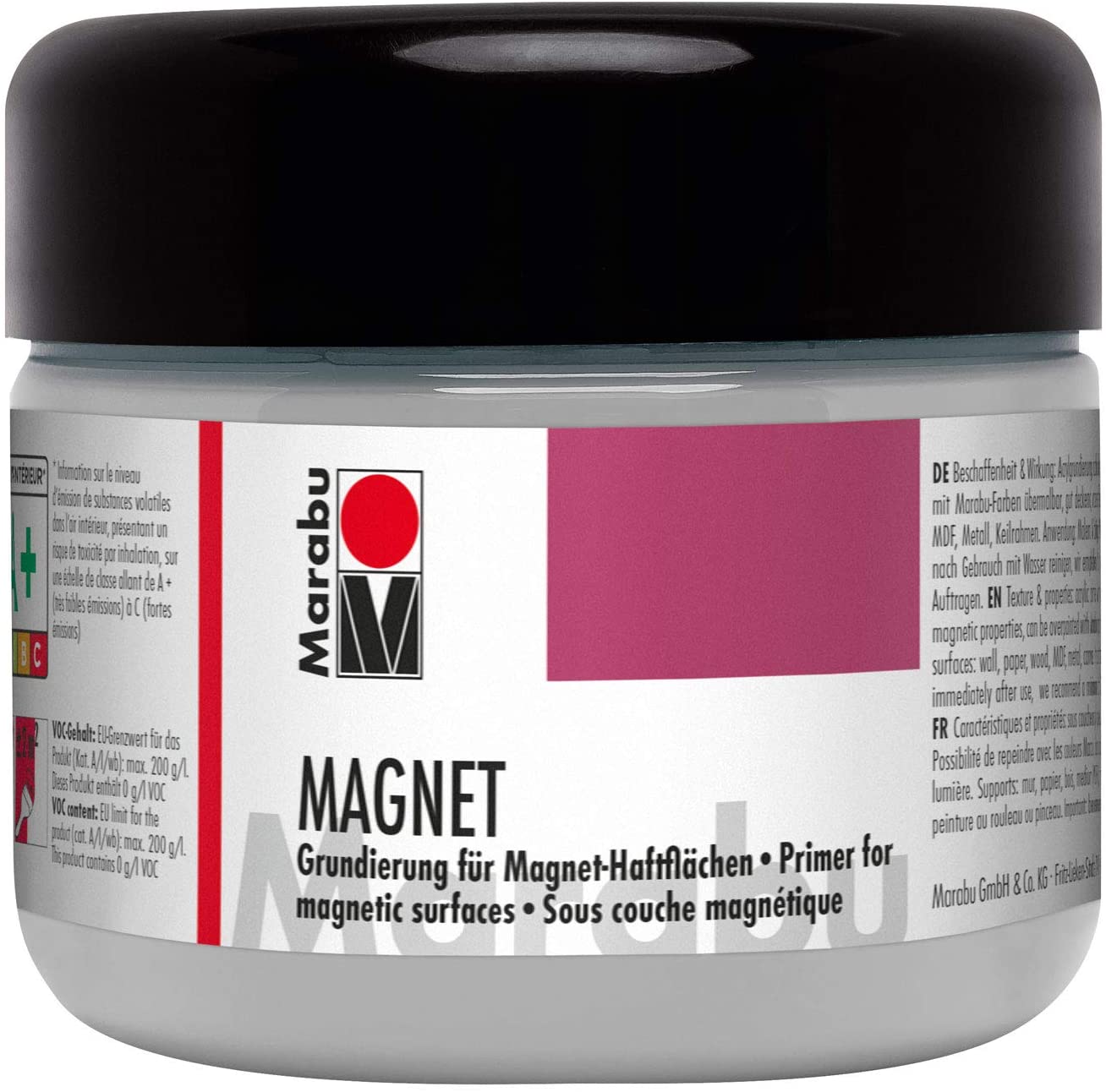 Marabu Magnet, Magnetgrundierung Grau 815, 225 ml