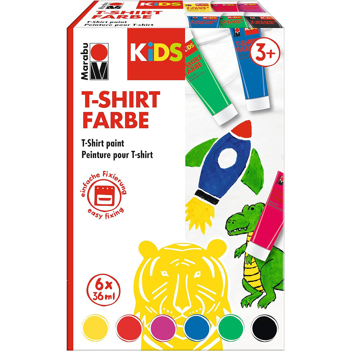 Marabu KiDS T-Shirt Farbe 6er Set 36 ml