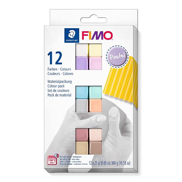FIMO SOFT Modelliermasse-Set "Pastel", 12er Set