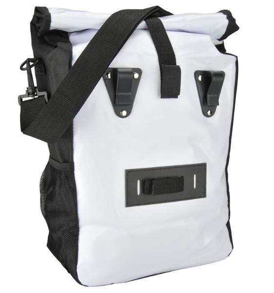 FISCHER Fahrrad-Gep�cktr�gertasche Kurier, wei�/schwarz