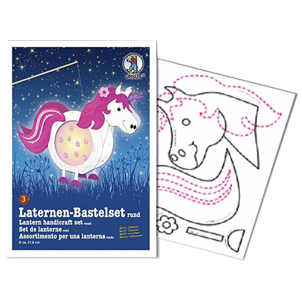 URSUS Laternen-Bastelset "Einhorn"