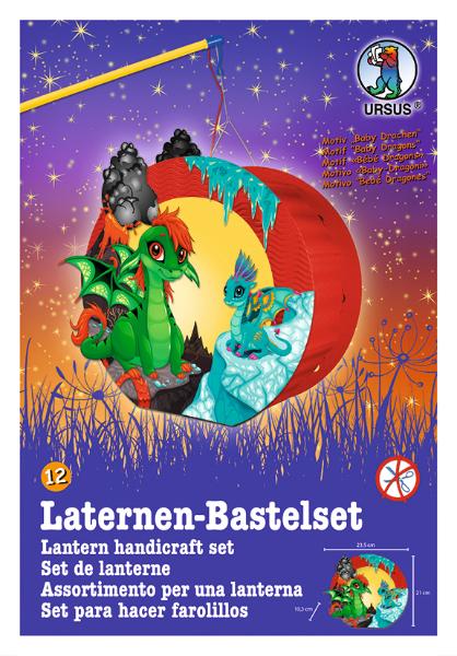 URSUS Laternen Bastelset Easy Line 12F Baby Drache