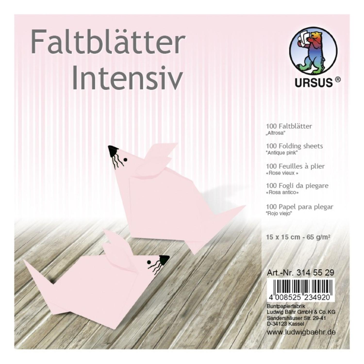 URSUS Faltbl�tter Intensiv Universal 15x15cm 100 Blatt A...