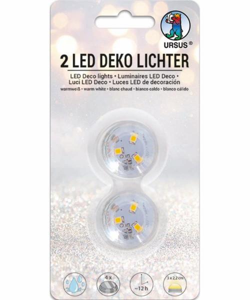 Ursus LED DEKO LICHT 2ER SET WARMWEI�