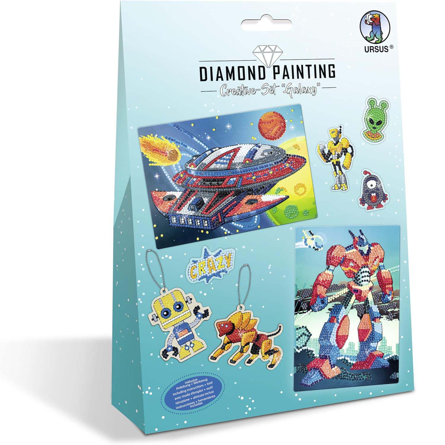 URSUS Diamond Painting CREATIVE Set GALAXY
