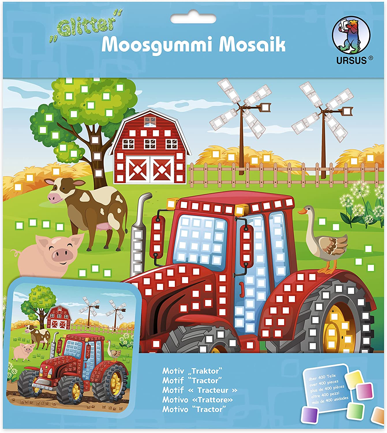 Ursus MOOSGUMMI MOSAIK "GLITTER TRAKTOR"