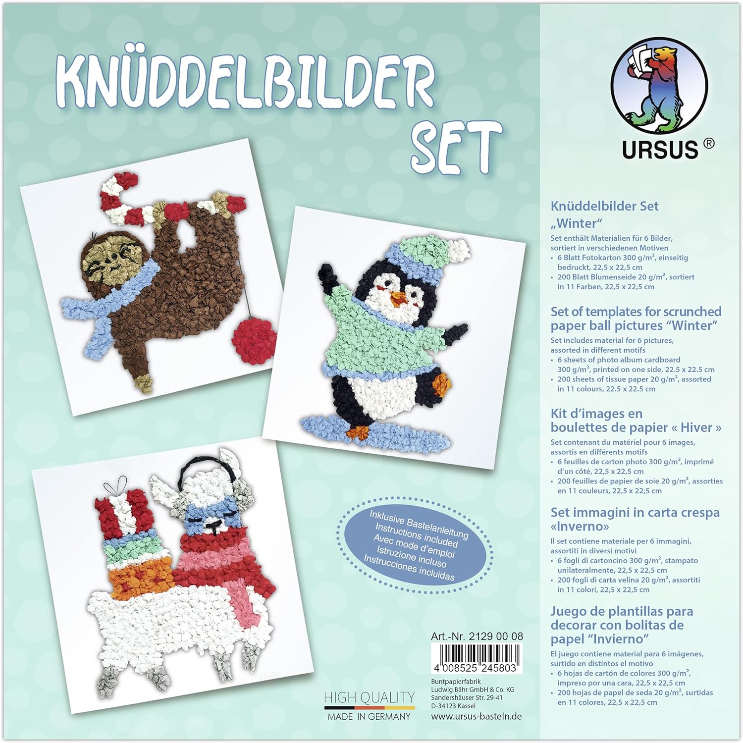 Ursus KN�DDELBILDER SET "WINTER
