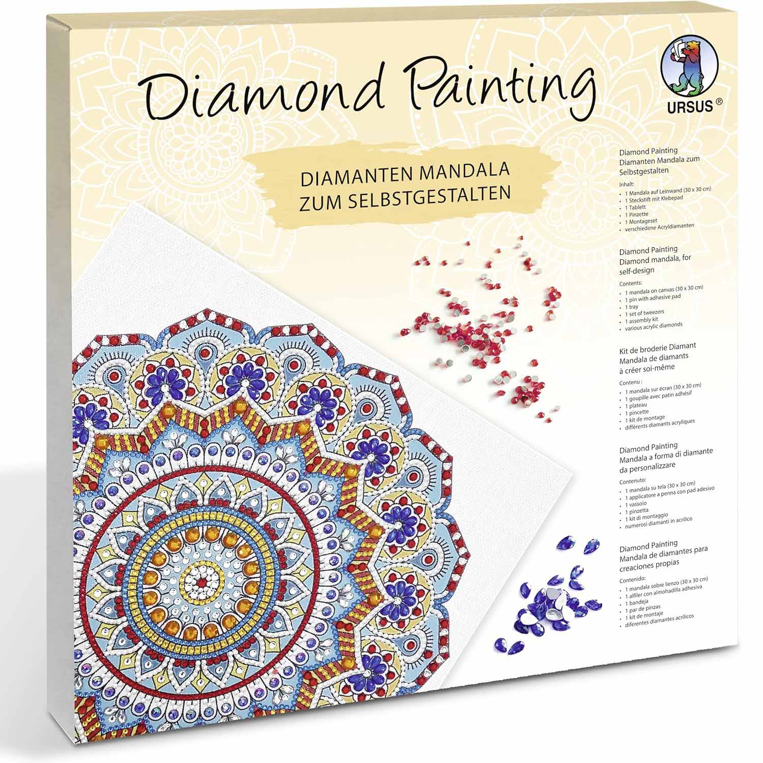 URSUS Diamond Painting MANDALA Set 1