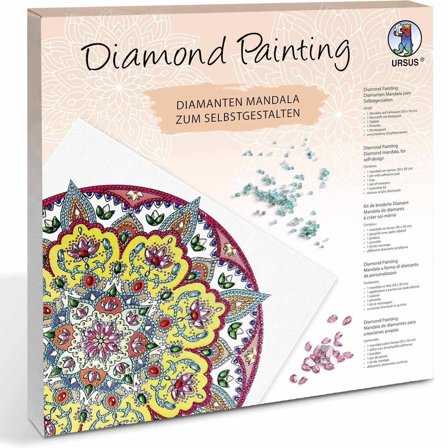 URSUS Diamond Painting MANDALA Set 3
