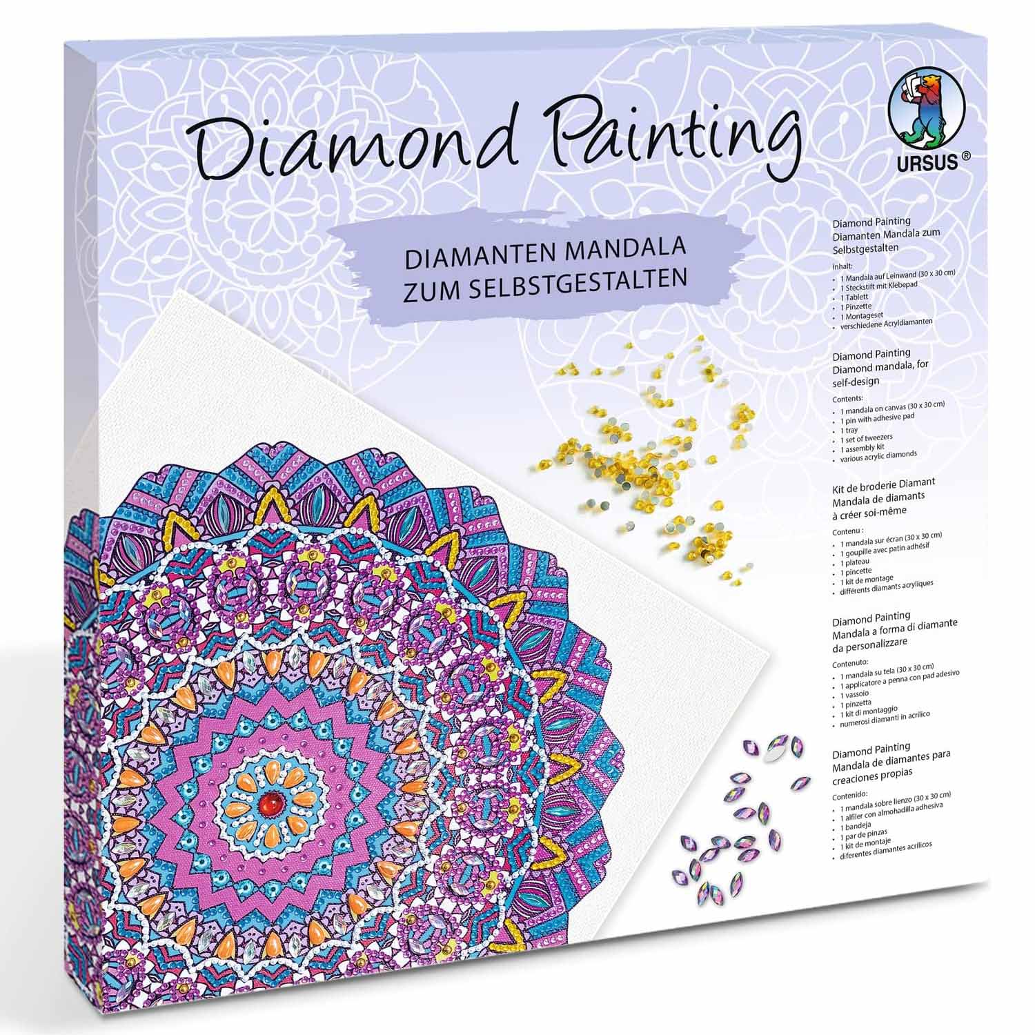 URSUS Diamond Painting MANDALA Set 8