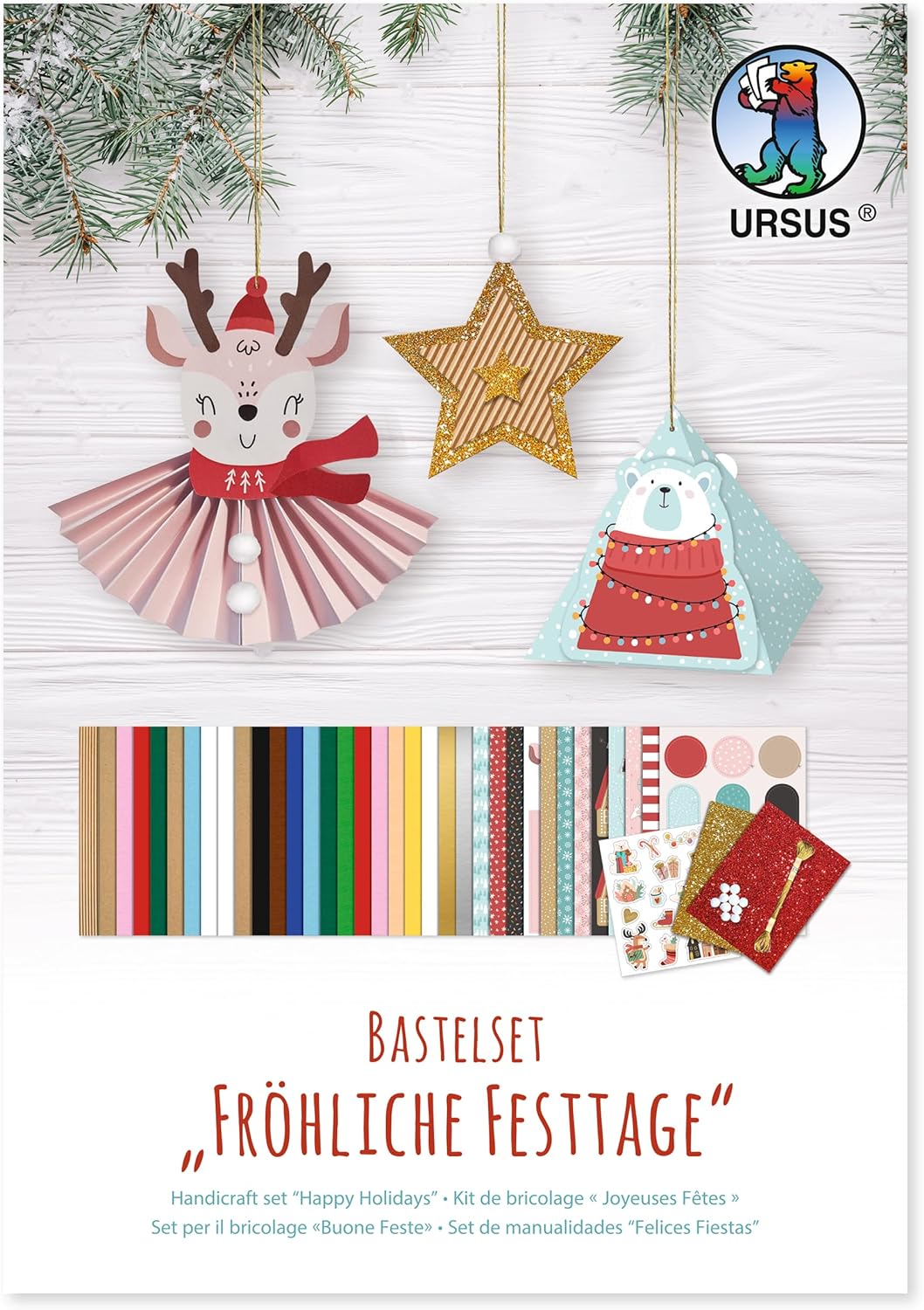 URSUS Bastelset Fr�hliche Festtage