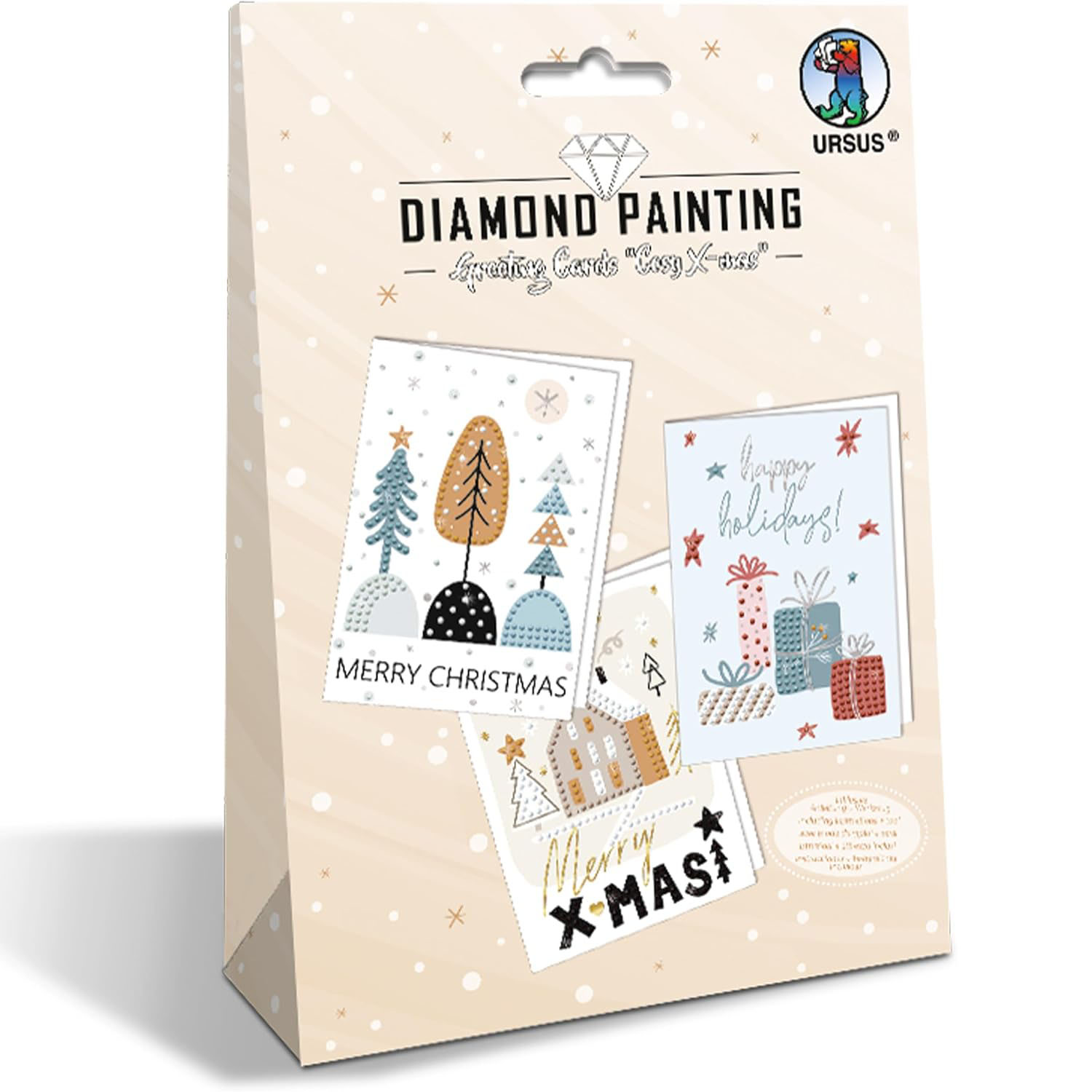 URSUS Diamond Painting GREETING CARDS COSY X-MAS