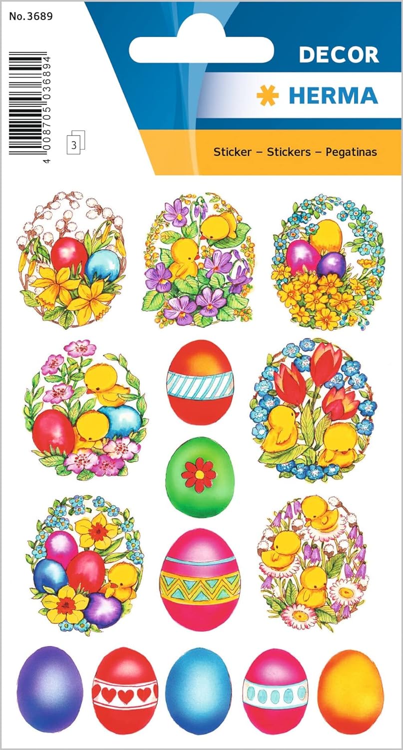 HERMA Oster-Sticker DECOR Blumen & Kken