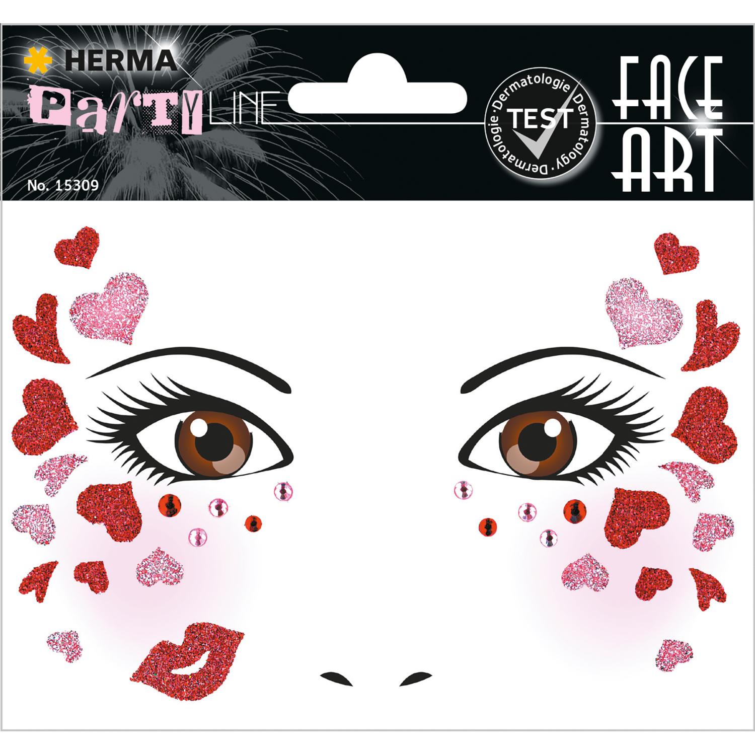HERMA Face Art Sticker Gesichter "Love"