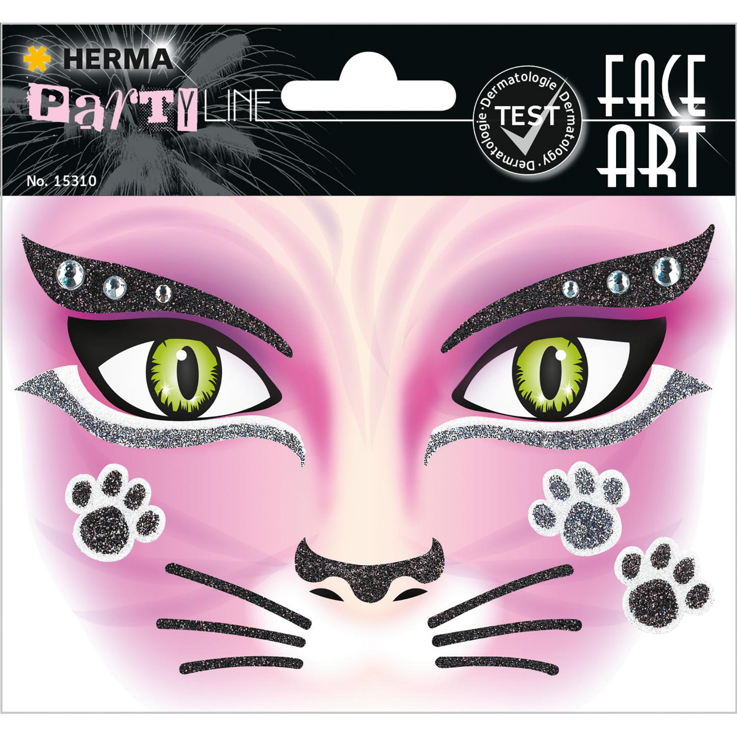 HERMA Face Art Sticker Gesichter "Pink Cat"