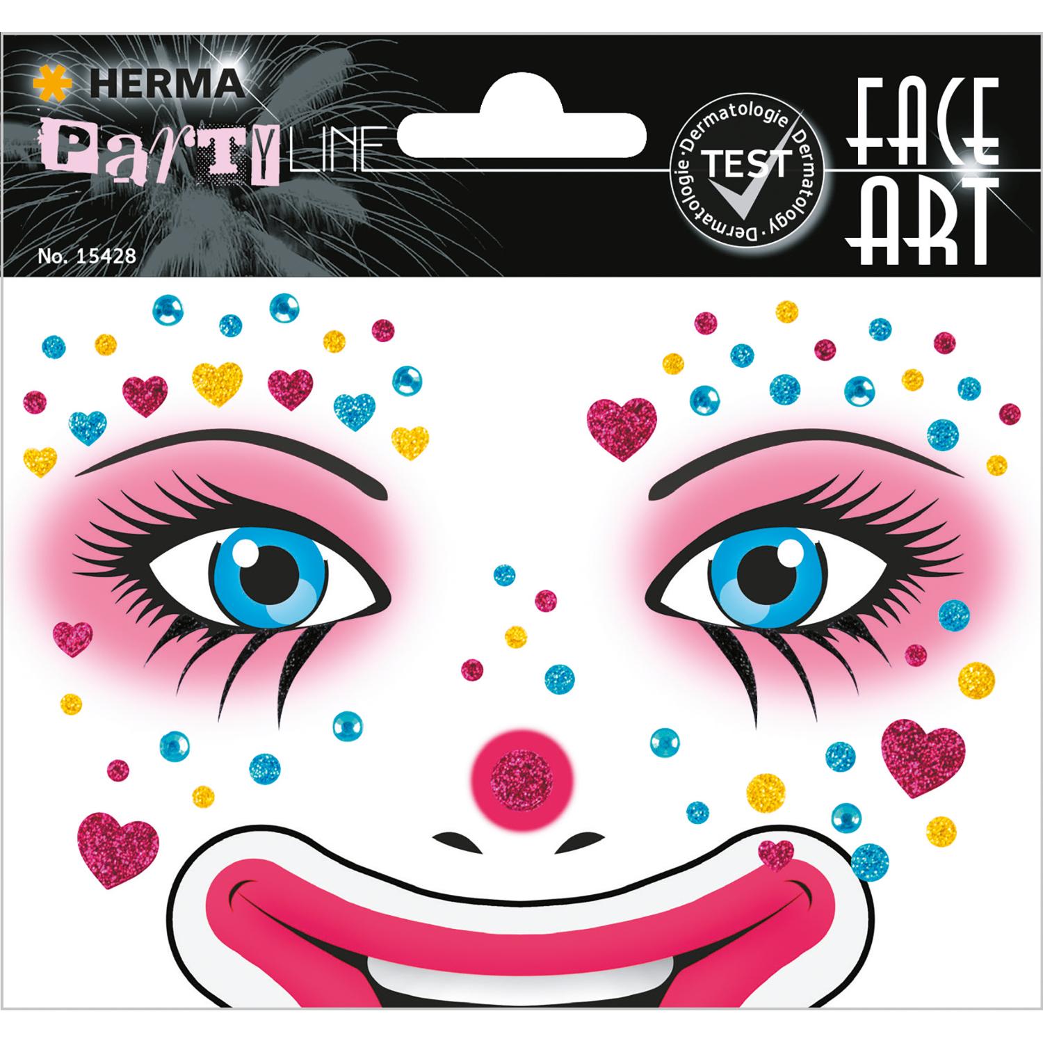 HERMA Face Art Sticker Gesichter Clown Annie