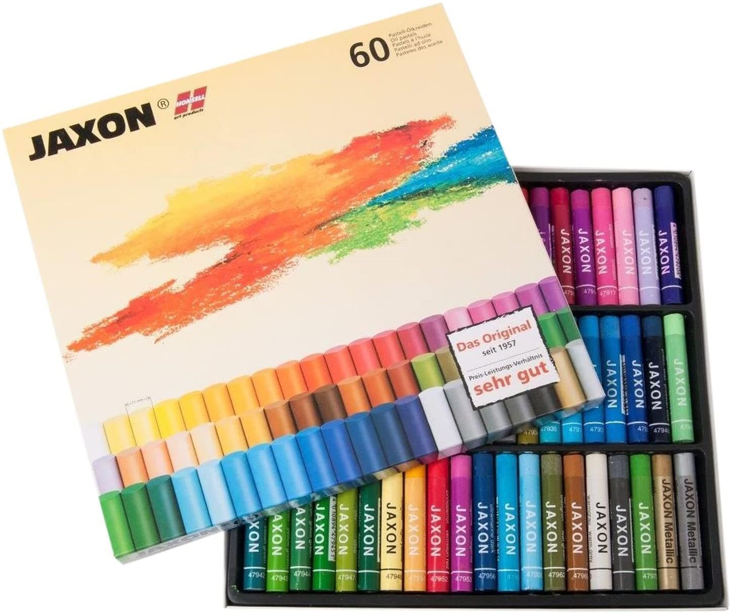 JAXON Pastell-�lkreide sortiert 60er Pastell Farben