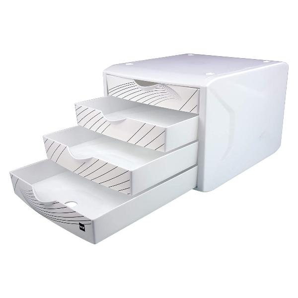 helit Schubladenbox "the chameleon", Dekor white queen