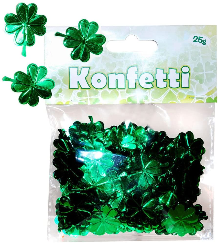 Konfetti Metallic 25gr Kleeblatt gr�n