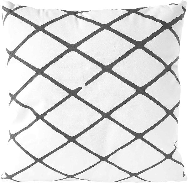 Nielsen Kissenbezug Diamond 45x45 wei�/grau Nadelstr. 40...